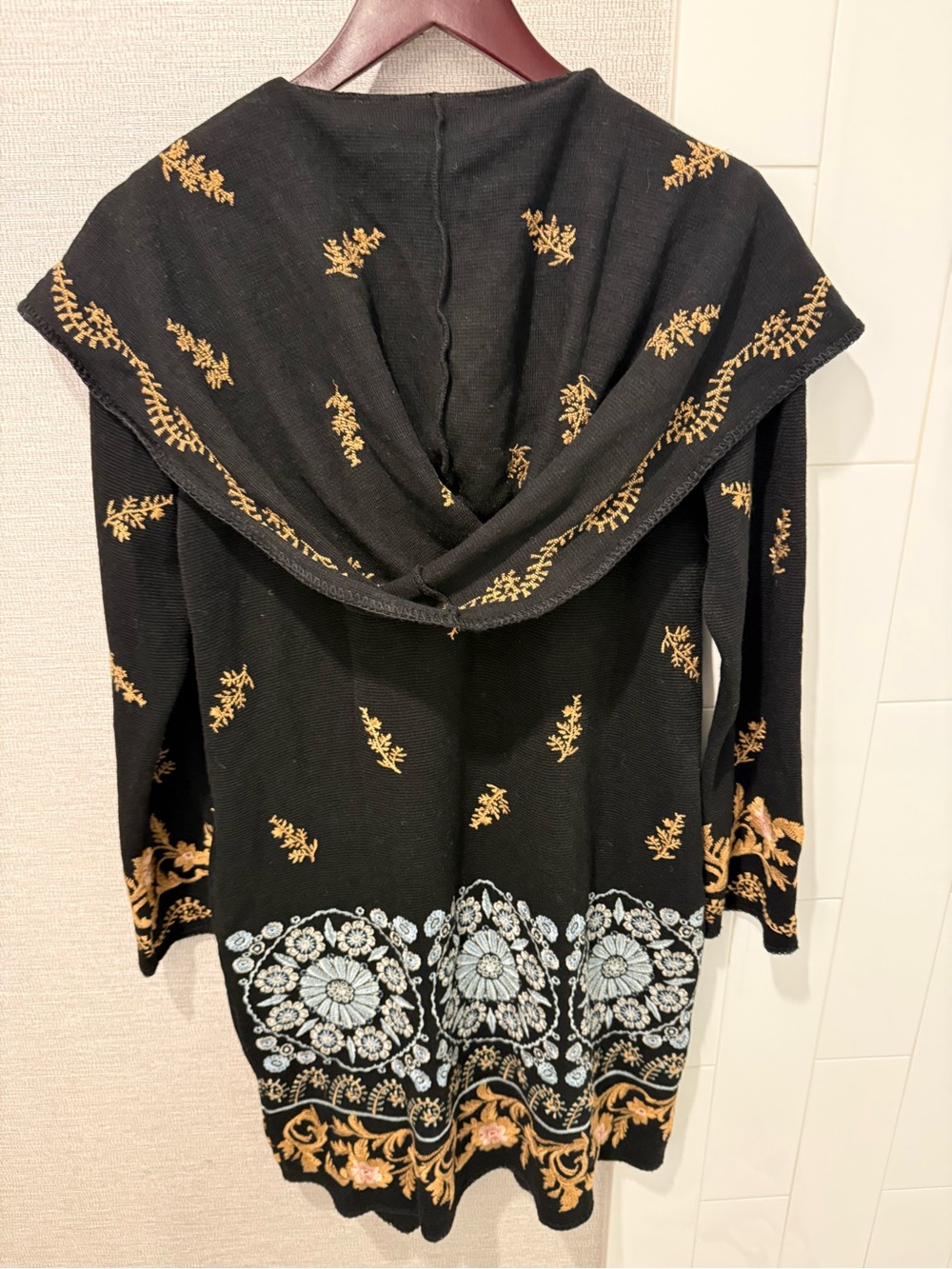 New w Tags Johnny Was Biya Leto Duster Black Small Floral Boho Hard to Find - Picture 15 of 16